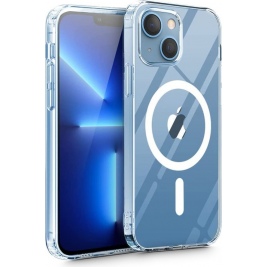 Tech-Protect MagMat - Σκληρή Διάφανη Θήκη MagSafe Apple iPhone 13 mini - Clear (9589046921421)