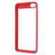 Θήκη Xiaomi Redmi Note 5A/ Y1 Lite Silicone Frame + Transparent Acrylic Back Case-red