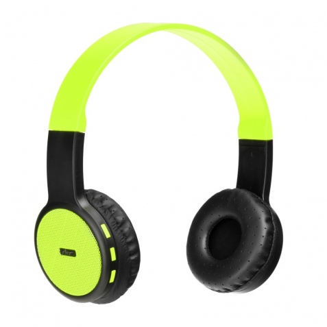 Headphones Bluetooth stereo with mic AP-B05 black/lime