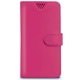Celly Wally Θήκη - Πορτοφόλι Universal για Smartphones έως 5.0 - Pink (WALLYUNIXLFX)
