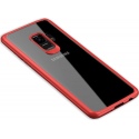 Θήκη Samsung Galaxy S9 IPAKY Focus Series TPU Frame + Clear Acrylic Back Case-Red