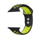 Crong Duo Sport Λουράκι Σιλικόνης Apple Watch SE/8/7/6/5/4 (41/40mm) - Black / Yellow (CRG-40DSB-YLW)