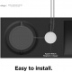 Elago MagSafe Charging Tray Duo - Βάση Σιλικόνης για τον Ασύρματο Φορτιστή MagSafe & Φορτιστή Apple Watch - Black (EMSTRAY-DUO-BK)