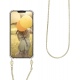 KWmobile Διάφανη Θήκη Σιλικόνης με Μεταλλικό Λουράκι Λαιμού Apple iPhone 13 Pro - Gold / Transparent (55966.21)