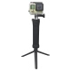 3-Way Waterproof Selfie Monopod Grip Tripod Mount for Action Cameras