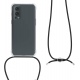 KWmobile Διάφανη Θήκη Σιλικόνης με Λουράκι Λαιμού - OnePlus Nord 2 5G - Transparent / Black (56033.01)