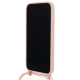 Vivid Silicone Lace Θήκη Σιλικόνης με Λουράκι Λαιμού - Apple iPhone 13 Pro Max - Nude (VISILACE198NUDE)