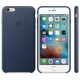 Official Apple Leather Case - Δερμάτινη Θήκη Apple iPhone 6S Plus / 6 Plus - Midnight Blue (MKXD2ZM/A)
