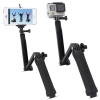3-Way Waterproof Selfie Monopod Grip Tripod Mount for Action Cameras and Smartphones