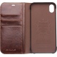 Θήκη iphone XR genuine Leather QIALINO Classic Wallet Case-Brown