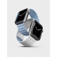 Uniq Revix Μαγνητικό Λουράκι Premium Σιλικόνης Apple Watch SE/8/7/6/5/4 (41/40mm) - White / Blue (UNIQ-41MM-REVWHTBLU)