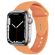 Crong Liquid Λουράκι Premium Σιλικόνης Apple Watch SE/8/7/6/5/4 (41/40mm) - Orange (CRG-40LQB-ORG)