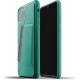 MUJJO Full Leather Wallet Case - Δερμάτινη Θήκη-Πορτοφόλι Apple iPhone 11 Pro Max - Alpine Green (MUJJO-CL-004-GR)