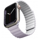 Uniq Revix Μαγνητικό Λουράκι Premium Σιλικόνης Apple Watch SE/8/7/6/5/4 (41/40/mm) - Lilac / White (UNIQ-41MM-REVLILWHT)