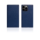SLG Design D8 Full Grain Leather - Δερμάτινη Θήκη - Πορτοφόλι Flip Apple iPhone 14 Pro - Navy Blue (SD-D8G-DC-IP14P-NB)
