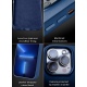 MUJJO Full Leather Wallet Case - Δερμάτινη Θήκη-Πορτοφόλι Apple iPhone 14 Pro Max - Blue (MUJJO-CL-030-BL)