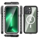 Θήκη αδιάβροχη iPhone 14 Pro Max 6.7" Waterproof Covering Clear Back case Redpepper-Black