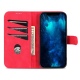 Θήκη iphone 14 Pro Max AZNS Wallet PU Leather Stand-Red