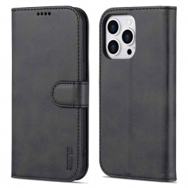 Θήκη iphone 14 Pro Max AZNS Wallet PU Leather Stand-Black