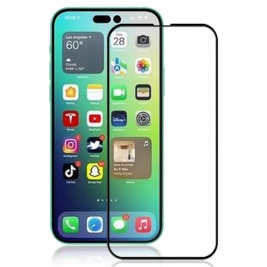 AMORUS Tempered Glass 3D Full Cover for iPhone 14 Pro Max-black
