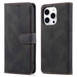 Θήκη iphone 14 Pro AZNS Wallet PU Leather Stand-Black