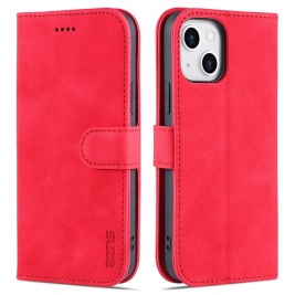 Θήκη iphone 14 Plus AZNS Wallet PU Leather Stand-Red