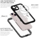 Θήκη αδιάβροχη iPhone 14 6.1" Waterproof Covering Clear Back case Redpepper-Black