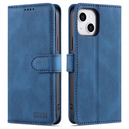 Θήκη iphone 14 AZNS Wallet PU Leather Stand-Blue