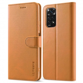 Θήκη Xiaomi Redmi Note 11/ 11S LC.IMEEKE Wallet Leather Stand-Brown