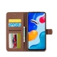 Θήκη Xiaomi Redmi Note 11/ 11S LC.IMEEKE Wallet Leather Stand-Coffee