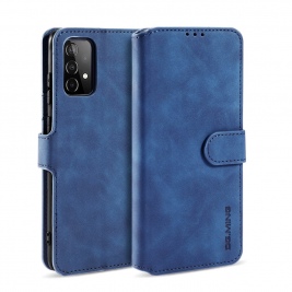 Θήκη Samsung Galaxy A52 4G/ 5G DG.MING Retro Style Wallet Leather Case-Blue