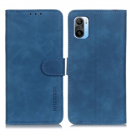 Θήκη Xiaomi Poco F3 KHAZNEH Vintage Style Leather Wallet-blue