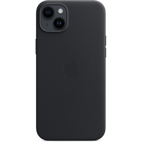 Official Apple Leather Case - Δερμάτινη Θήκη με MagSafe Apple iPhone 14 Plus - Midnight (MPP93ZM/A)