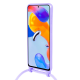 Vivid Silicone Lace - Θήκη Σιλικόνης με Λουράκι Λαιμού - Xiaomi Redmi Note 11 Pro Plus 5G - Lilac (VISILACE22LILAC)