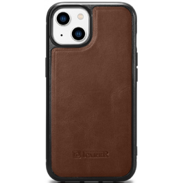 iCarer Oil Wax Leather Cover - Δερμάτινη Θήκη με TPU Bumper - Apple iPhone 14 Plus - Brown (WMI14220719-BN)