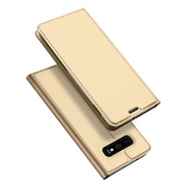 Θήκη Samsung Galaxy S10e DUX DUCIS Skin Pro Series Leather Flip Case -Gold