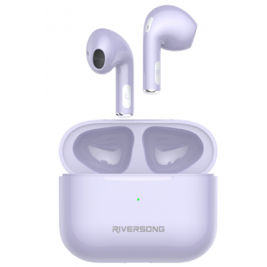 Riversong True Wireless Earbuds Air Mini Pro - Ασύρματα Ακουστικά Bluetooth Με Θήκη Φόρτισης - Purple (EA208P)