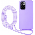 Vivid Silicone Lace - Θήκη Σιλικόνης με Λουράκι Λαιμού - Xiaomi Redmi 10 / Redmi 10 2022 - Lilac (VISILACE194LILAC)