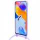 Vivid Silicone Lace - Θήκη Σιλικόνης με Λουράκι Λαιμού - Xiaomi Redmi 10 / Redmi 10 2022 - Lilac (VISILACE194LILAC)