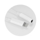 Adapter HF/audio for iPhone Lightning 8-pin do Jack 3,5mm white (female) AHFI