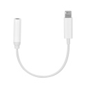 Adapter HF/audio for iPhone Lightning 8-pin to Jack 3,5mm white (female) AHFI
