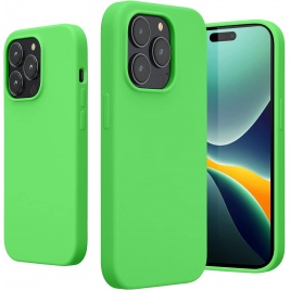 KWmobile Soft Flexible Rubber Cover - Θήκη Σιλικόνης Apple iPhone 14 Pro - Lime Green (59073.159)