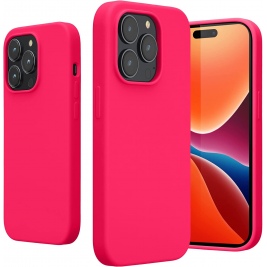 KWmobile Soft Flexible Rubber Cover - Θήκη Σιλικόνης Apple iPhone 14 Pro - Neon Pink (59073.77)