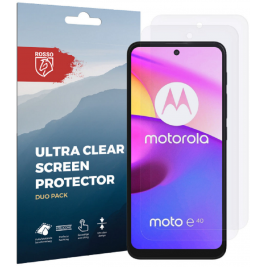Rosso Ultra Clear Screen Protector - Μεμβράνη Προστασίας Οθόνης - Motorola Moto E40 / E30 - 2 Τεμάχια (8719246342493)