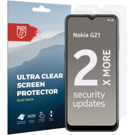 Rosso Ultra Clear Screen Protector - Μεμβράνη Προστασίας Οθόνης - Nokia G21 / G11 - 2 Τεμάχια (8719246353468)
