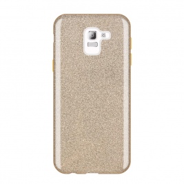 Θήκη Samsung Galaxy J6 2018 Wozinsky Glitter Case Shining Cover-gold