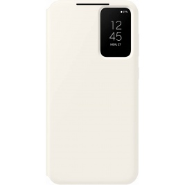 Official Samsung Smart Clear View Cover - Θήκη Flip με Ενεργό Πορτάκι Samsung Galaxy S23 Plus - Cream (EF-ZS916CUEGWW)