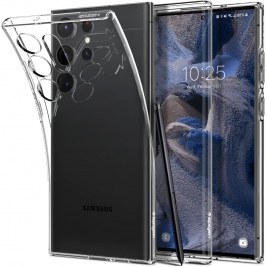 Spigen Liquid Crystal Θήκη Σιλικόνης Samsung Galaxy S23 Ultra - Crystal Clear (ACS05610)