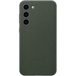 Official Samsung Leather Cover - Δερμάτινη Θήκη Samsung Galaxy S23 Plus - Green (EF-VS916LGEGWW)