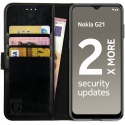 Rosso Element PU Θήκη Πορτοφόλι Nokia G21 / G11 - Black (8719246358333)